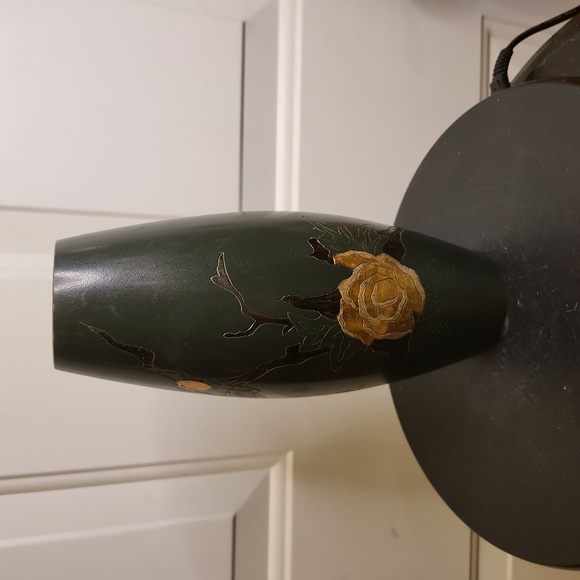 Other - Japanese Mixed Metal Artist Signed Brass/Bronze Zogan Rose Vase